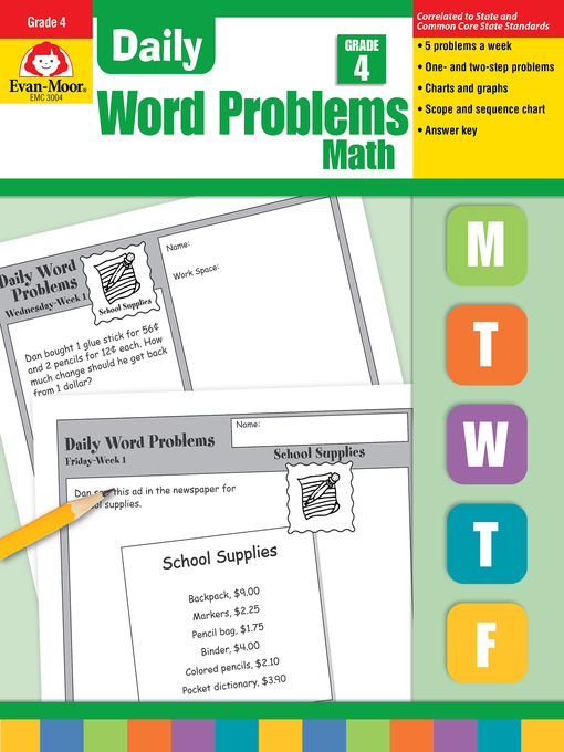 Title details for Daily Word Problems, Grade 4 by Evan-Moor Educational Publishers - Available